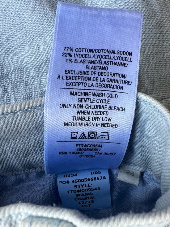 Favorite Daughter The Masha Coastal Jeans Light Blue Womens Size 28 Wide Leg - Picture 9 of 12